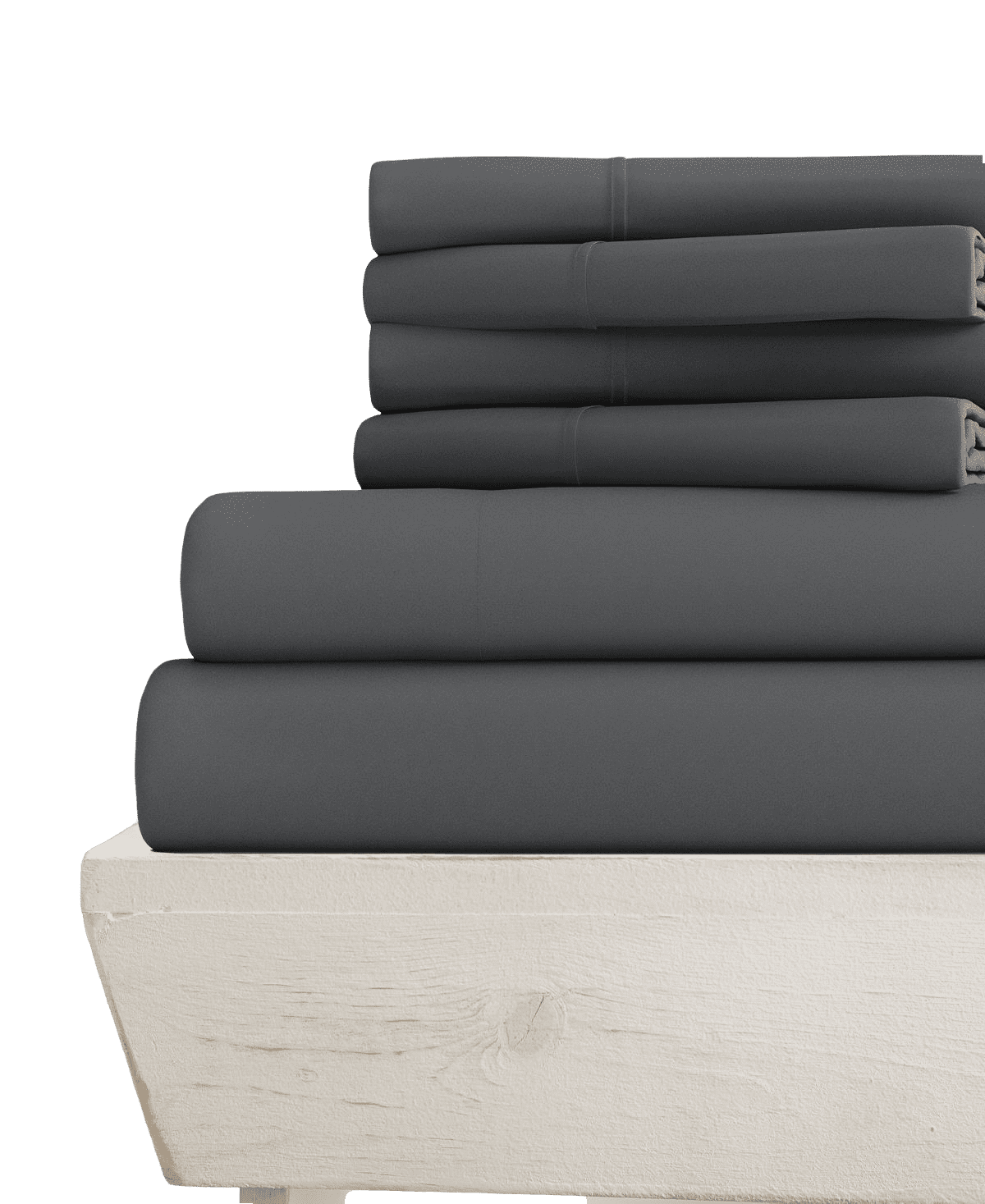 6PC Short King Sheet Set (Extra Pillowcases, Fitted Sheet & Flat