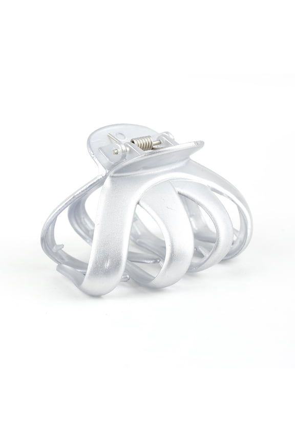 6 PC Silver Color Hair Claw Clip: The Ultimate in Hair Styling! Clips Girl Brand