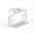 thumbnail image 1 of 6 PC Silver Color Medium Claw Clip : the Ultimate in Hair Styling! Clips Girl Brand, 1 of 7