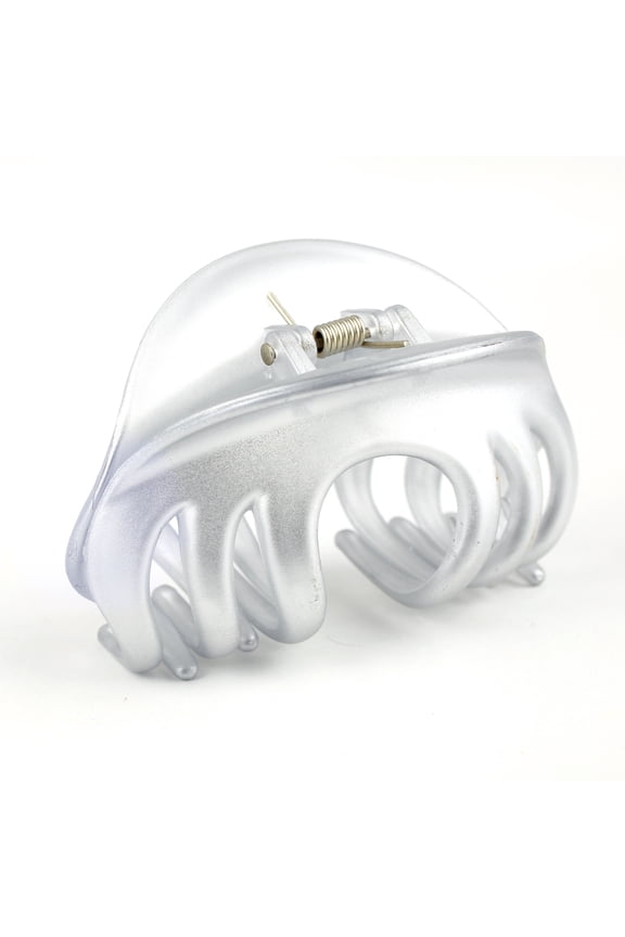 6 PC Silver Color Medium Claw Clip : the Ultimate in Hair Styling! Clips Girl Brand