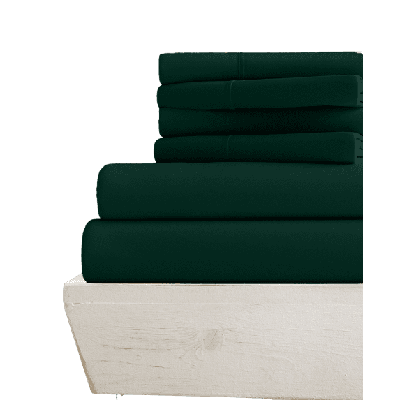 6-PC Split Head King Giza Sheet Set for Adjustable Bed - (Extra Pillowcases) 800-Thread-Count 100% Giza Cotton- 800TC Cotton, 15-Inches Deep Pockets - Teal Blue