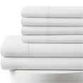 thumbnail image 1 of 6-PC Twin Egyptian 800-TC Cotton Sheet Set - 15" Deep Pockets with 1 Fitted Sheet, 1 Oversized Flat Sheet 4 Pillowcases - White, 1 of 7