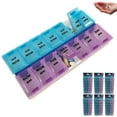 thumbnail image 1 of 6 PC Weekly Pill Storage Travel 7 Day Pill Holder Vitamin Container Organizer, 1 of 4