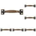 thumbnail image 1 of 6 PCS 4" Metal Gate Pull Handles, Bow Gate Handle Screen Door Pull, Vintage Barn Door Handles, 1 of 3