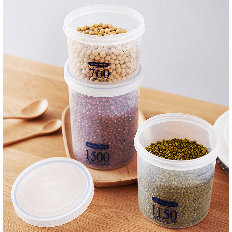 Kitchen Plastic Food Storage Container Set with Airtight Lids