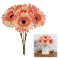 thumbnail image 1 of 6 PCS Artificial Gebera Daisies Silk Flowers Fake Daisy Real Touch PU Faux Flowers Bouquet for Party Home Arrangements Vase Kitchen Garden Wedding Decor, 1 of 4