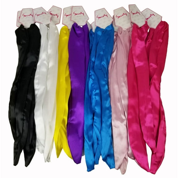 6 PCS Assorted Colors  Rabbit Wire Headbands Hairbands (Satin Solid)
