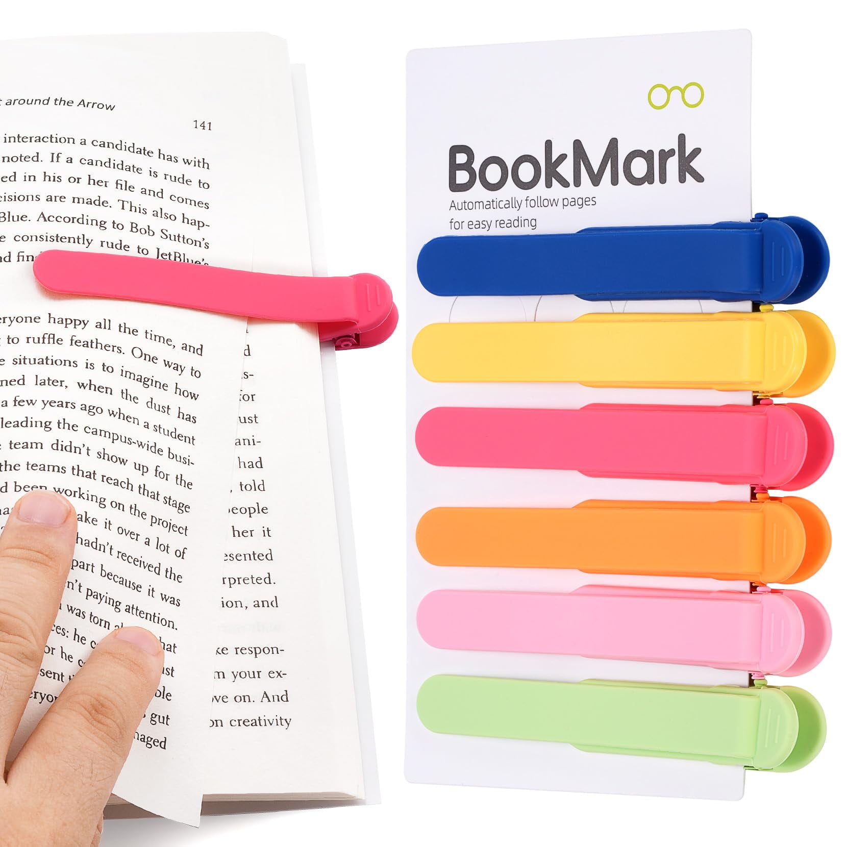 6 PCS Automatic Bookmark, Smart Bookmarks for Women - Walmart.com