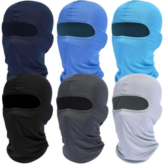 6 PCS Balaclava Ski Face Mask, High-quality Polyester + Spandex Cooling Neck Gaiter Full Face Cover Hood Shiesty Mask for Men Women for Outdoor Sports, Cycling, Running, Hiking, Fashion Accessories