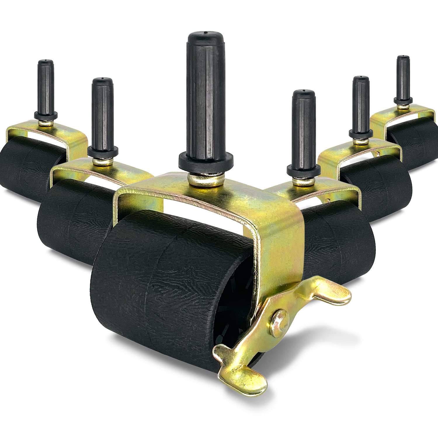6 PCS Bed Frame Wheels,Bed Rollers,Bed Casters,Heavy Duty Locking Metal Casters for Bed