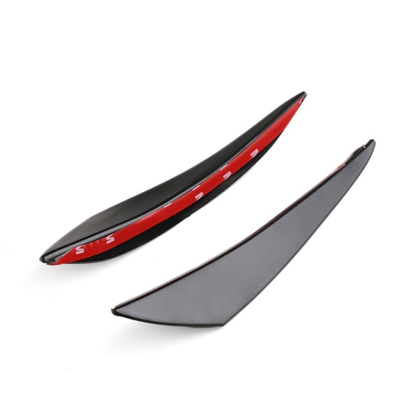 UKCOCO 6Pcs Black Car Bumper Cover Premium PP Material Universal Spoiler for Car Exterior