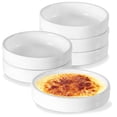thumbnail image 1 of 6 PCS Ceramic Ramekin Baking Pans, 4.5 x 1.4 in Shallow Round Ramekin Dish, Individual Pie Dish, Mini Pie Plate for Kitchen Restaurant, 1 of 6