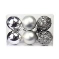 thumbnail image 1 of 6 PCS Christmas Ball Ornaments Set 2.36in Shatterproof Plastic Xmas Baubles Shiny Hollow Cutout Hanging Pendants for Christmas Tree Mantel Party Decor Holiday Home Gift, 1 of 2