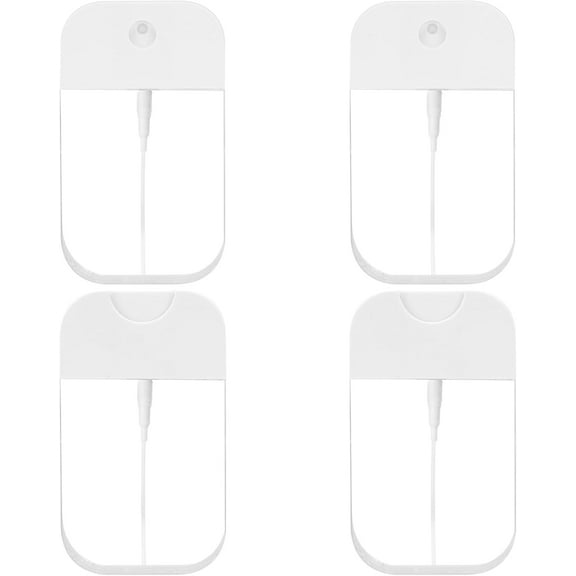 6 PCS Clear Spray Bottles, Portable Card Spray Bottles, 50 ML Refillable Plastic Perfume Atomizer Vials, Suitable Perfume, moisturizing water, hand sanitizer