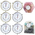 thumbnail image 1 of 6 PCS Clock Parts for Clock Resin Mold, Roman Numerals Clock Piece for Epoxy Resin Clock Casting Mold, Battery Powered Quartz Clock for Table Clock Decor DIY Present, 2 Colors Golden Silver, 1 of 6