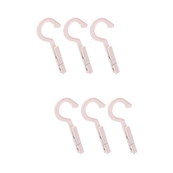6 PCS Coat Hangers Hanging Clothespins Towel Clips Windproof Hanger Laundry Hooks Travel