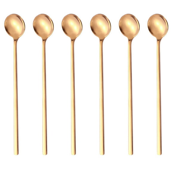 6 PCS Coffee Spoons, Stirring Spoons, Tea Spoons Long Handle, Ice Tea Spoons, Long Spoons for Stirring