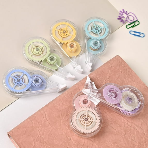 6 PCS Correction Tapes for Instant Corrections, Easy To Use White Smooth Pull Out Tape, Aesthetic Correction Tape for Office.