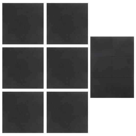 6 PCS Dart Board Wall Protector Tiles, 30 x 30 cm Felt Dartboard Surround, Self-Adhesive Dart Backboard Panels with Nylon Fastener, Wall Protection for Home Office Game Room