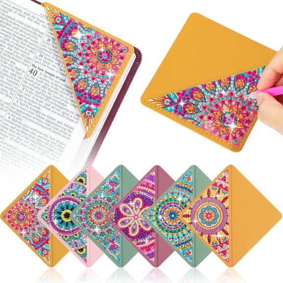 6 PCS Diamond Art Bookmarks Diamond Painting Bookmarks Gifts for Women