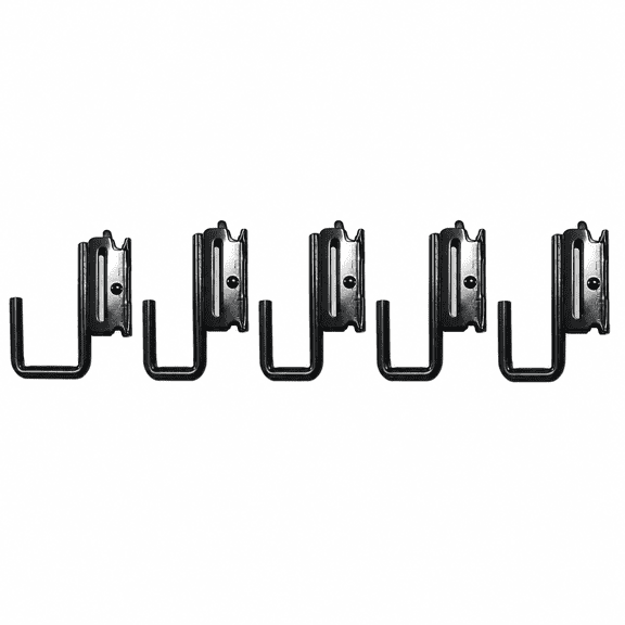 6 PCS E Track J Hooks Heavy Duty Steel Hanger, Black