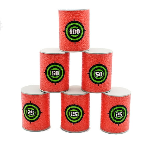 6 PCS EVA Foam Soft Dart Ammo, Compatible with Nerf Blaster Series, Safe Ammunition for Kids Toy Guns, Extra Bullets for Outdoor and Indoor Play