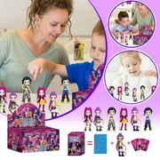 6 PCS Exquisite Pop Stars Blind Box Action Figures Dolls, Attractive Pop Singer Mystery Box Figures Collectable Toys for Fans Gift, Perfect for Display and Collect, Ideal Gift for Birthday Christmas