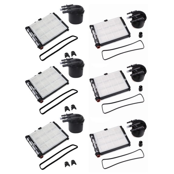 6 PCS FD4624 Fuel/Water Filter Kit Fits 2017-19 Ford Powerstroke F250 F350 6.7L