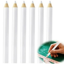 6 PCS Fabric Pencils for Sewing Tutuviw 3.5 in White Water Soluble Sewing Fabrics Maker Washable Tailors Chalk Pen Marking and Tracing Tools for Dressmakers Quilting Crafts(White)