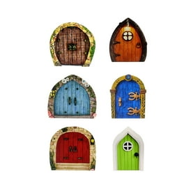 3pc Miniature Wood Door Flower Pot Set Mini Fairy Garden Accessory Outdoor Decor 3pc Miniature Wood Door Flower Pot Set Mini Fairy Garden Accessory Outdoor Decor