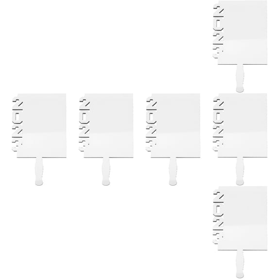 6 PCS Fan Photo Frame Poster Grad Blank Ornaments Framed Frames