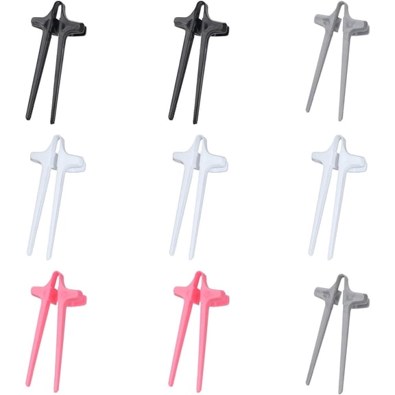 6 PCS Finger Chopsticks for Snacking - Snack Grabber & Chip Helper Tool Cute Wheat Straw Office Snack Chopsticks, Comfortable Grip for Clean Hands During Gaming