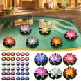 thumbnail image 1 of 6 PCS Floating Pool Lights, Waterproof Floating Lotus Lamp, Floating Pool Candles Battery Operated, Floating Lotus Flower Lamp, for Diwali Pool Wedding Garden Party Decor Purple, 1 of 9