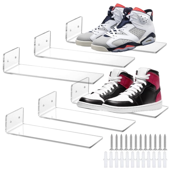6 PCS Floating Shoe Display Shelves