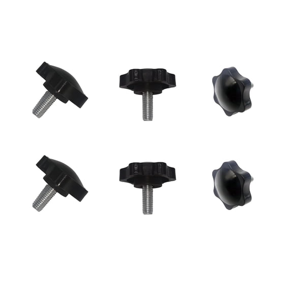 6 PCS Griddle Control Knobs Stand Screws Replacement Parts M6 16mm Thumbscrews Adjustable Legs Compatible with Blackstone 17 22 28 36 Inch Table Top