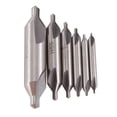 thumbnail image 1 of 6 PCS HSS Combined Center Drills Bit Set Countersink 60 Degree Angle 5/3/2.5/2/1.5/1 mm, 1 of 8
