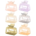thumbnail image 1 of 6 PCS Hair Clips.Claw Clips for Thick Thin Hair. Hair Clips for Women Girls. 2" Square Claw Clips. Rectangle Hair Jaw Clips. Non-slip Banana Clips Claw Clamps Barretes. Hair, 1 of 5