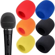SUNMON SM58 Microphone Foam Windscreen - Mic Wind Cover Pop Filter, Professional Customized for SM58 Mic 6 PCS Colorful