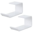 thumbnail image 1 of CIMAXIC Desk Hook Holder White Acrylic for Headphones Easy Fix No Damage 6Pcs, 1 of 6