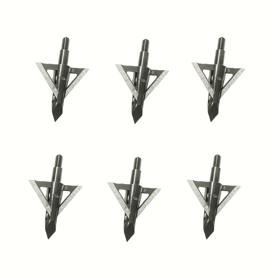 6 PCS Hunting Broadheads 125 Grain 3-Blade Crossbow Archery Arrow Broadhead Archery Crossbow Arrowheads