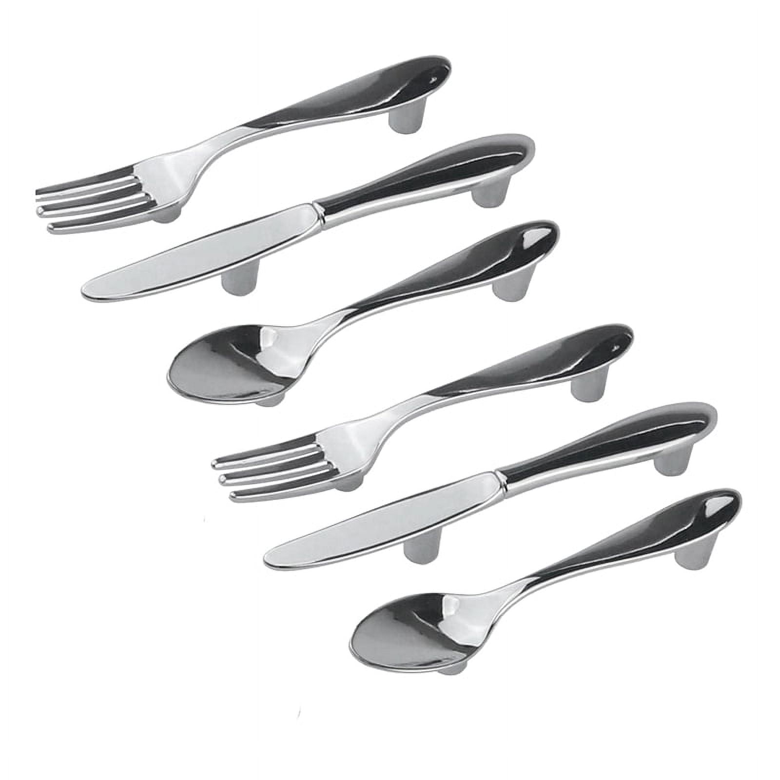 6 PCS Knife Spoon Fork Kitchen Cabinet Closet Drawer Pull Handles Knobs ...