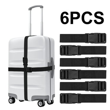 6 PCS Luggage Nylon Straps with Quick Release Buckle Utility Straps for Travel Packing Outdoor Sports 6 Pack 2.5 x 150cm