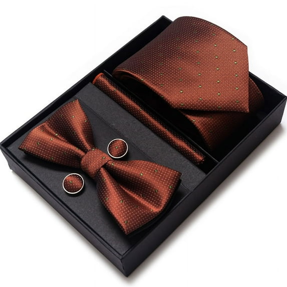 6 PCS Men's Tie & Bow Tie Set Gift Box