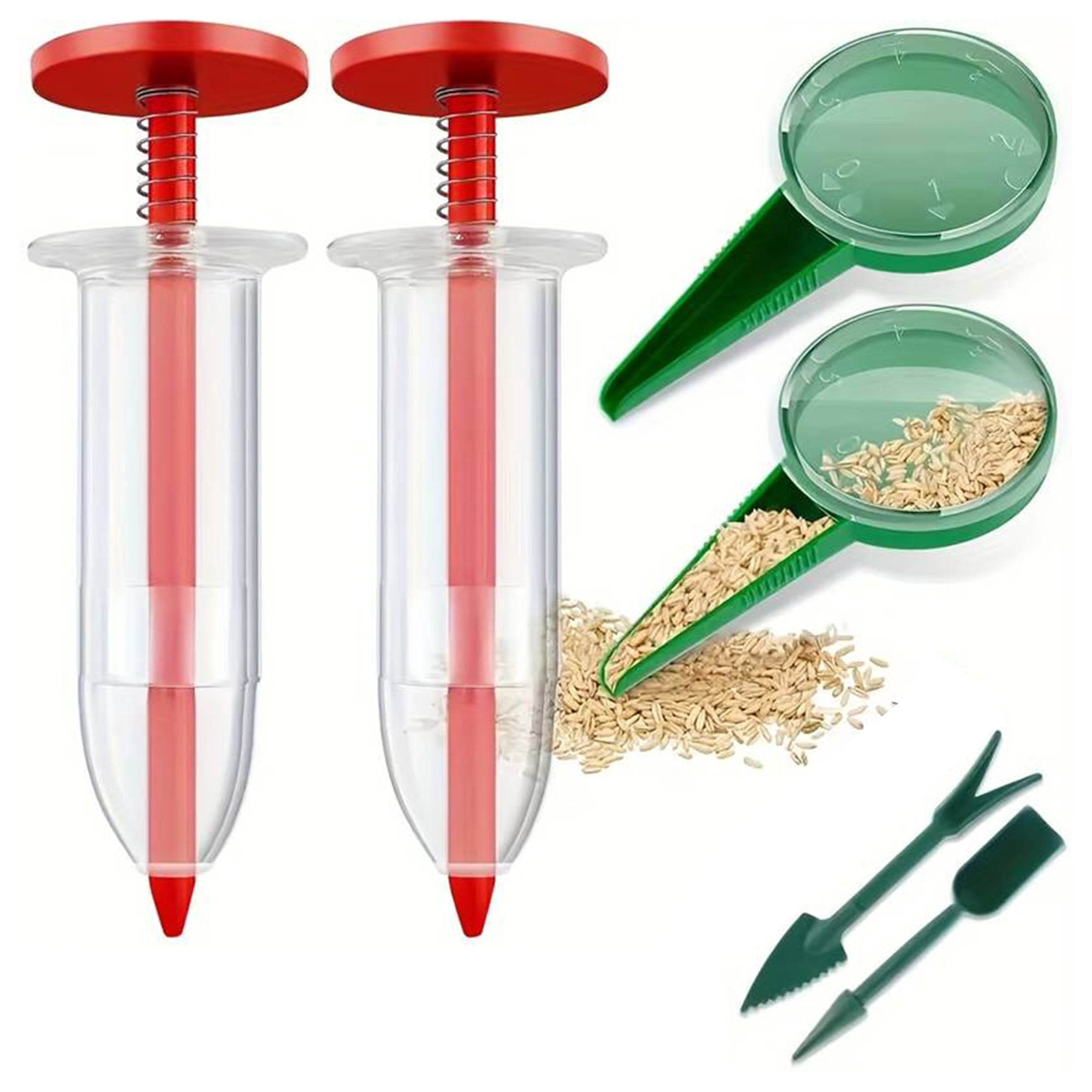 6 PCS Mini Seed Spreader Set, 2024 New Mini Sowing Seed Dispenser