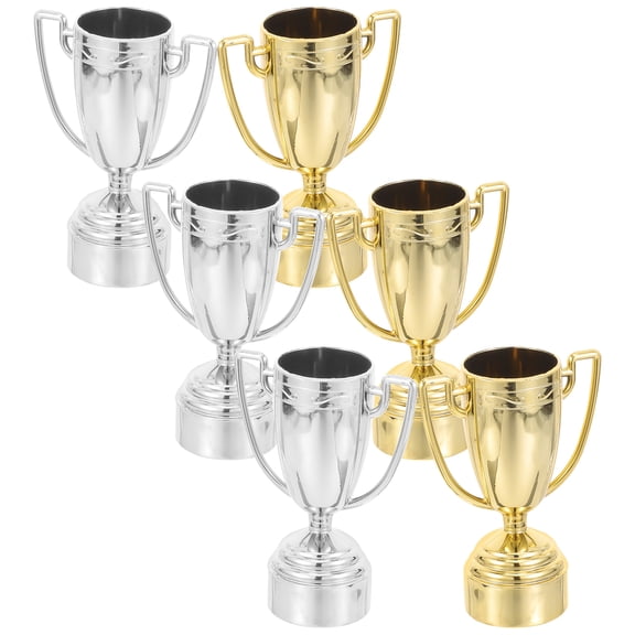 6 PCS Mini Trophy Cup Kids Toys Small Children Race Game Student