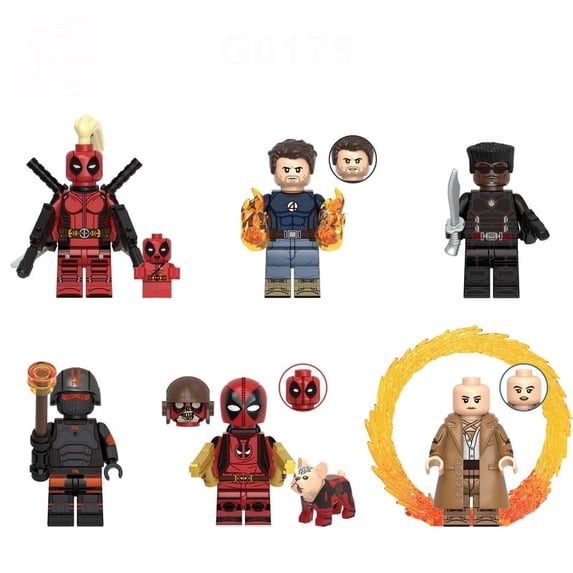 6 PCS Minifigures Set –Super Movies Building Blocks, Creative Puzzle ...