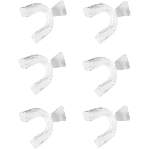 6 PCS Mouth Guard, Reusable Thermoplastic Dental Trays for Sports Protection & At-Home Smile Care - Comfortable & Moldable