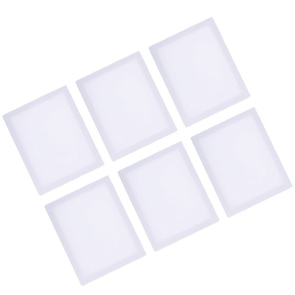 UPKOCH Giant Canvas Stretched Canvas Boards White Linen 6PCS