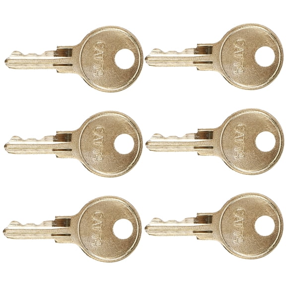 6 PCS Paper Towel Dispenser Key Connector Frameless Door Golden