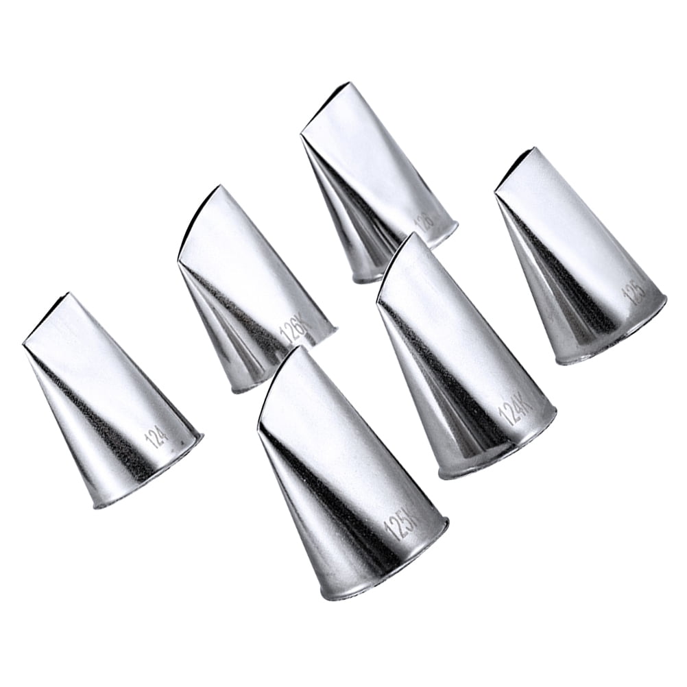 6 PCS Piping Tip Decor Icing Nozzles Cake Cookies To Decorate Stainless 6-pcs-piping-tip-decor-icing-nozzles-cake-cookies-to-decorate-stainless